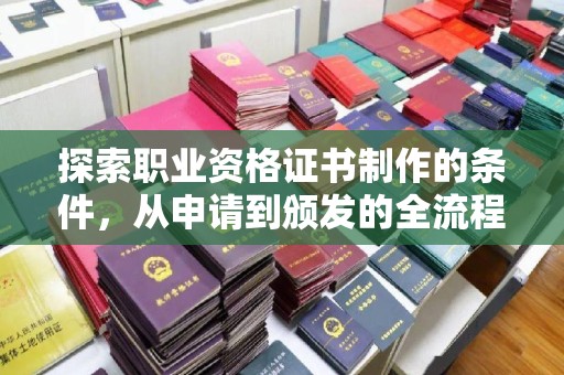 君山探索职业资格证书制作的条件，从申请到颁发的全流程解析